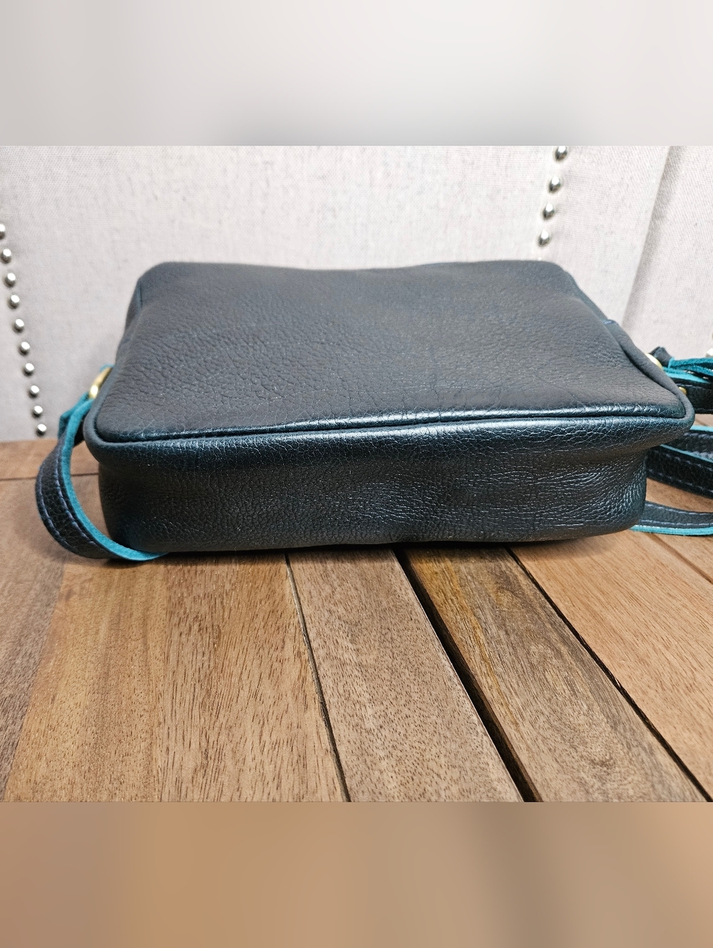 Portland Leather Goods Large Camera Bag Boreal Blue Green - Picture 7 of 16